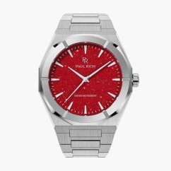 panske hodinky paul rich star dust ii silver red 1