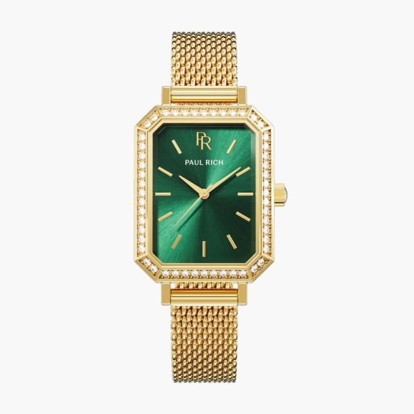 damske hodinky paul rich icon green gold 1