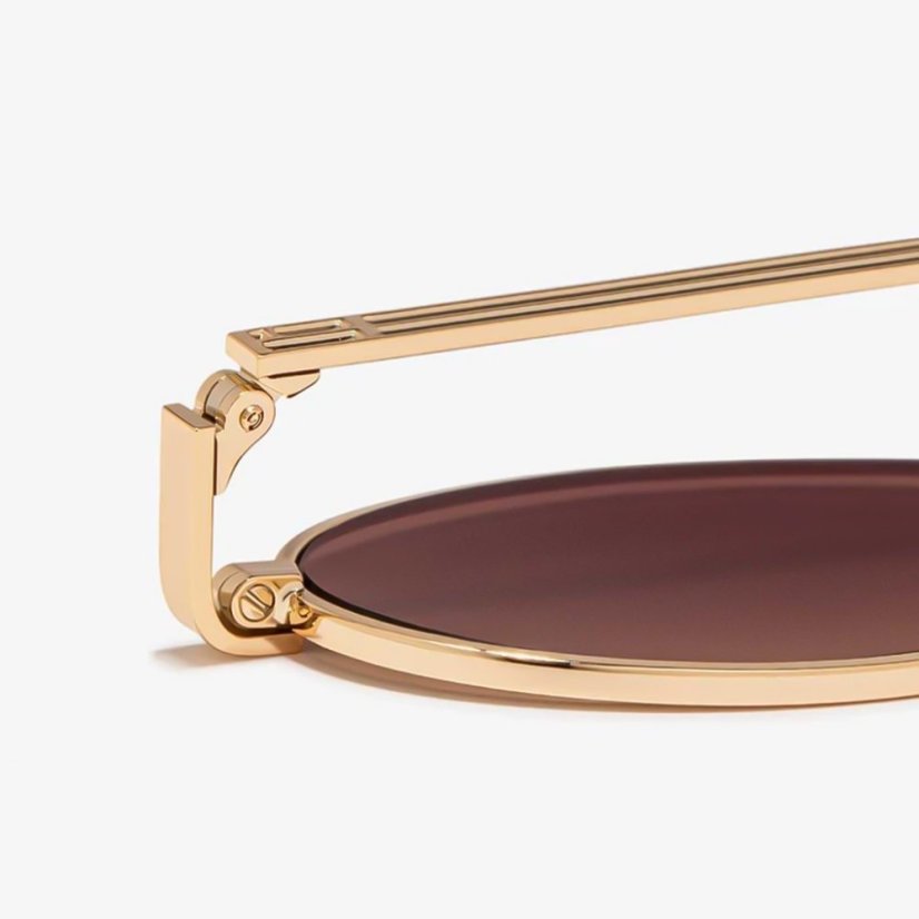 Slnečné okuliare D.Franklin Oval Legacy Gold / Gradient Brown