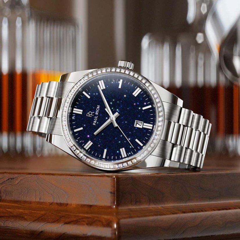 panske hodinky paul rich legacy silver blue aventurine 5