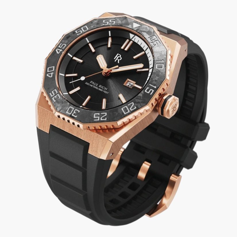 Pánske hodinky Paul Rich AQUACARBON PRO SUNSET GOLD SUNBURST 4