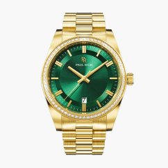 panske hodinky paul rich legacy gold green 1