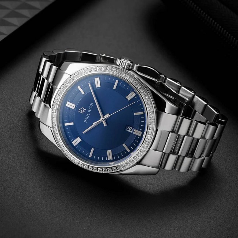 panske hodinky paul rich legacy silver blue 6