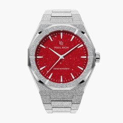 panske hodinky paul rich frosted star dust ii silver red 1