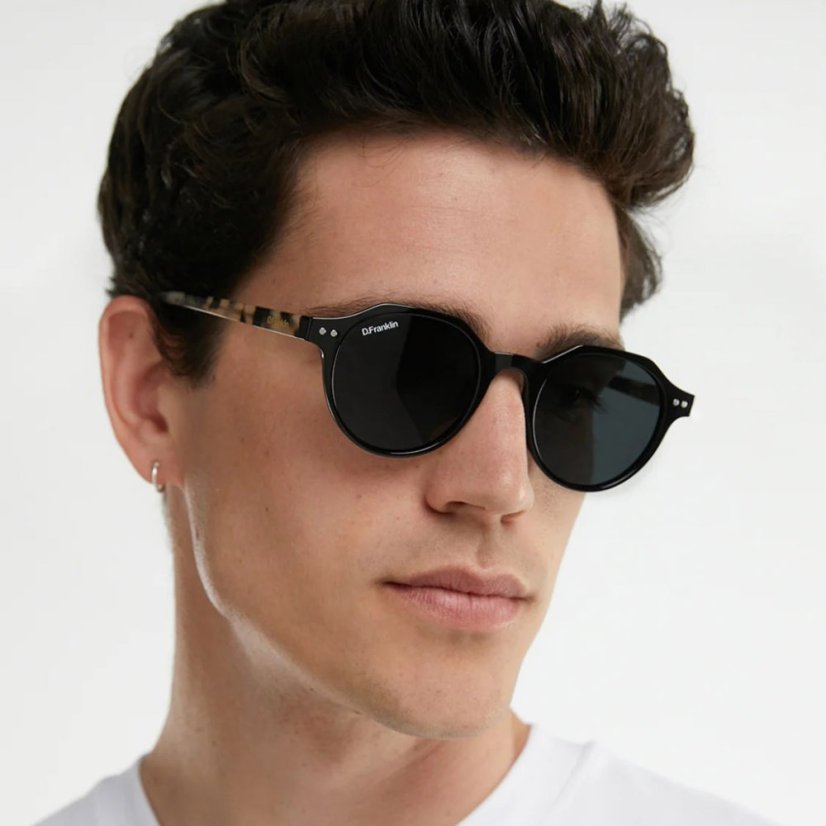 Slnečné okuliare D.Franklin Ultra Light S Round Black Black model 1