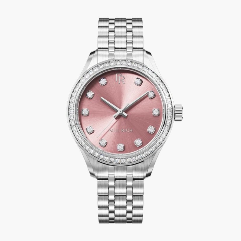 Dámske hodinky Paul Rich Crystelle Silver Pink