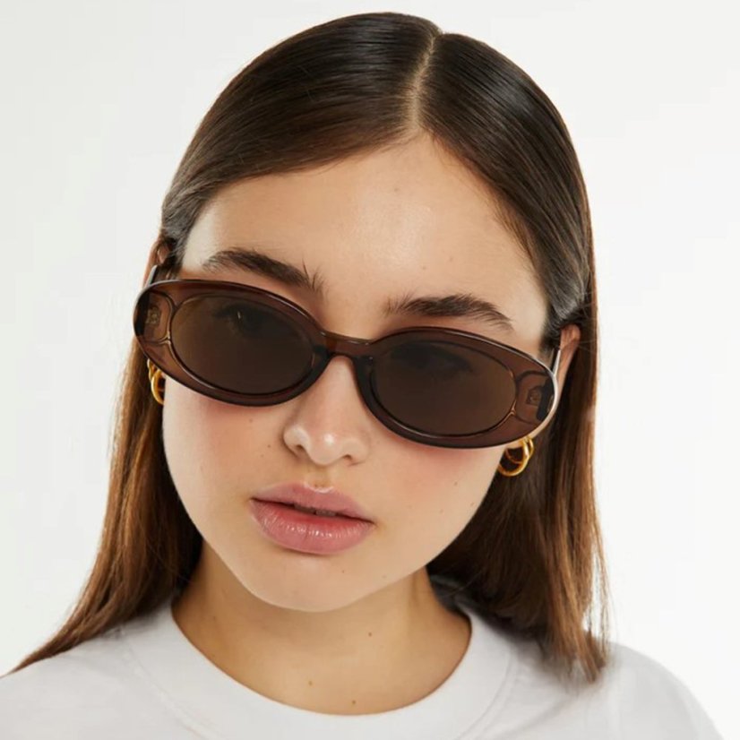 Slnečné okuliare D.Franklin Capri Brown Brown modelka