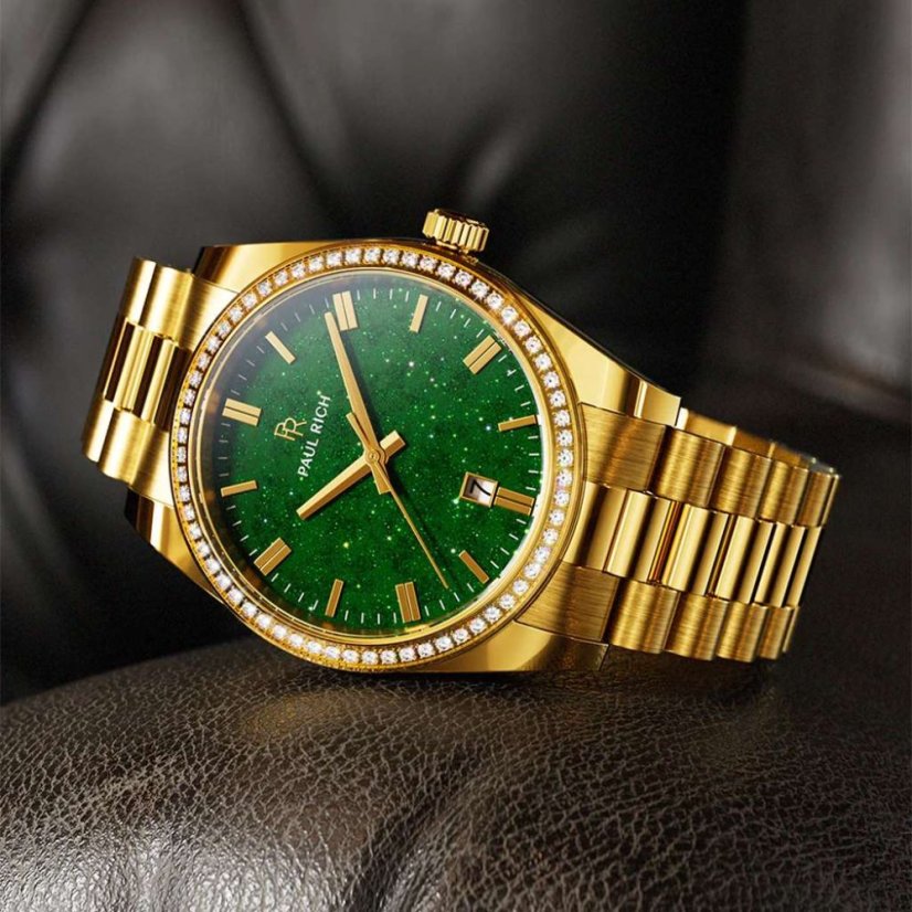 panske hodinky paul rich legacy gold aventurine 4