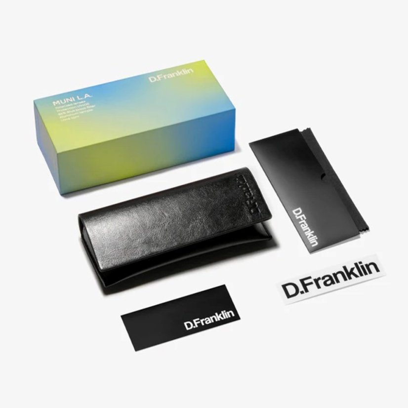 Sluneční brýle D.Franklin Muni LA Silver Yellow balení