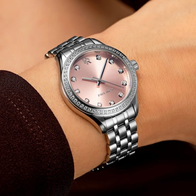 Dámske hodinky Paul Rich Crystelle Silver Pink