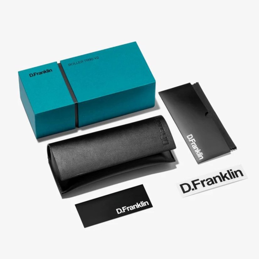 Slnečné okuliare D.Franklin Roller Round V2 Full Black balenie