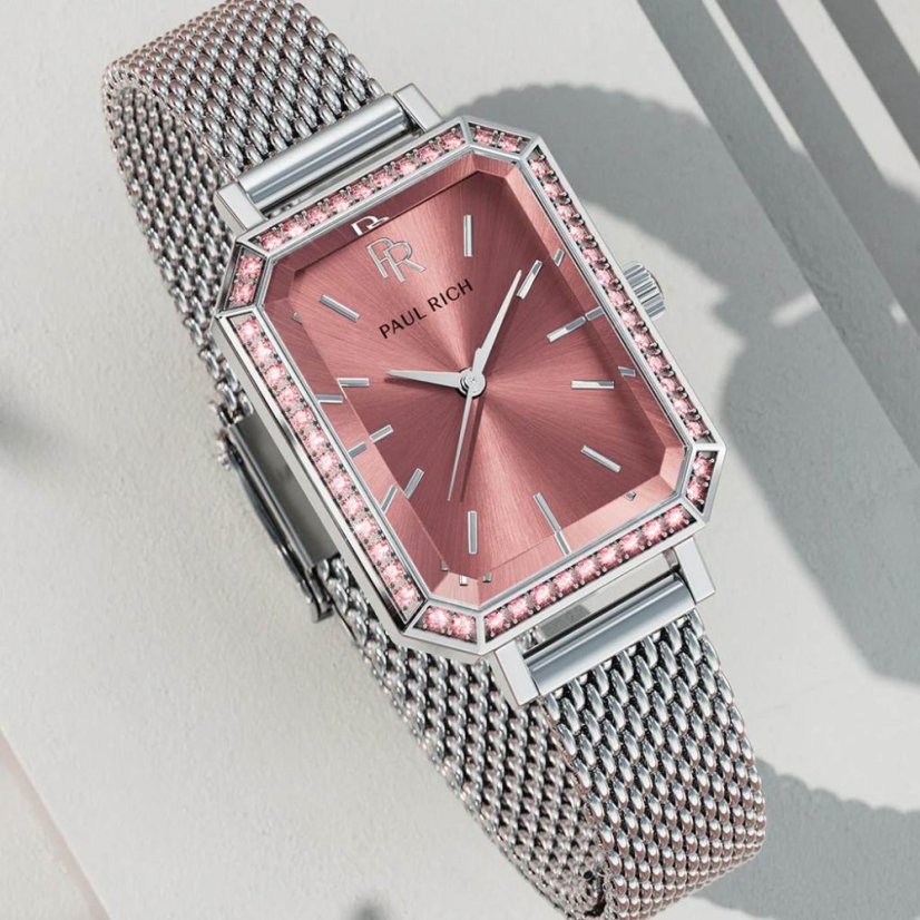 damske hodinky paul rich icon silver pink 4