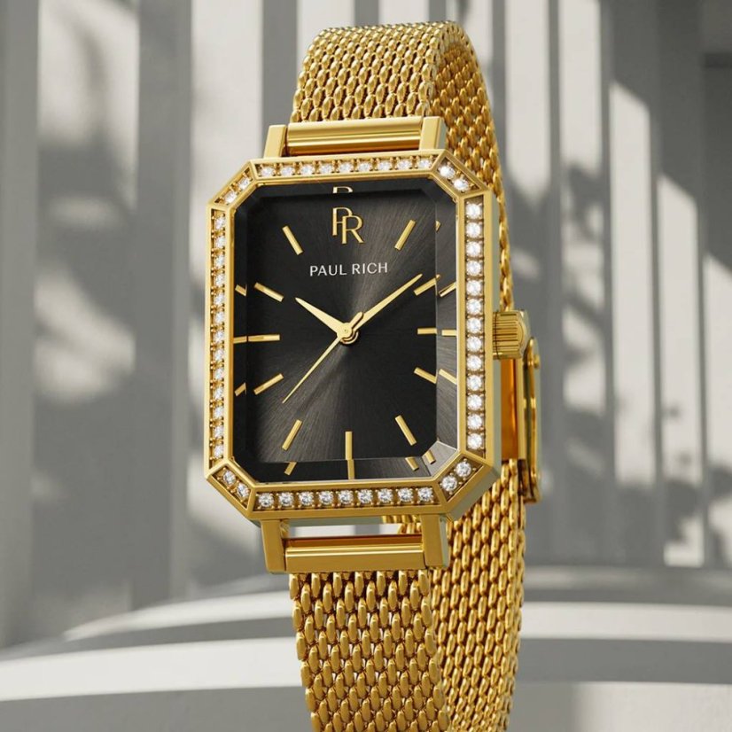 damske hodinky paul rich icon gold black 4