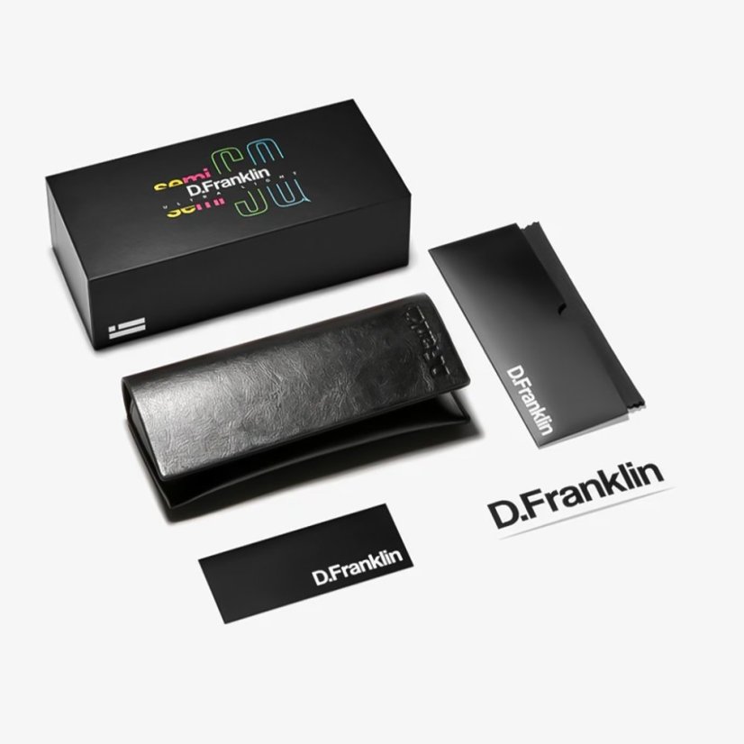 Slnečné okuliare D.Franklin Ultra Light S Square Black / Blue