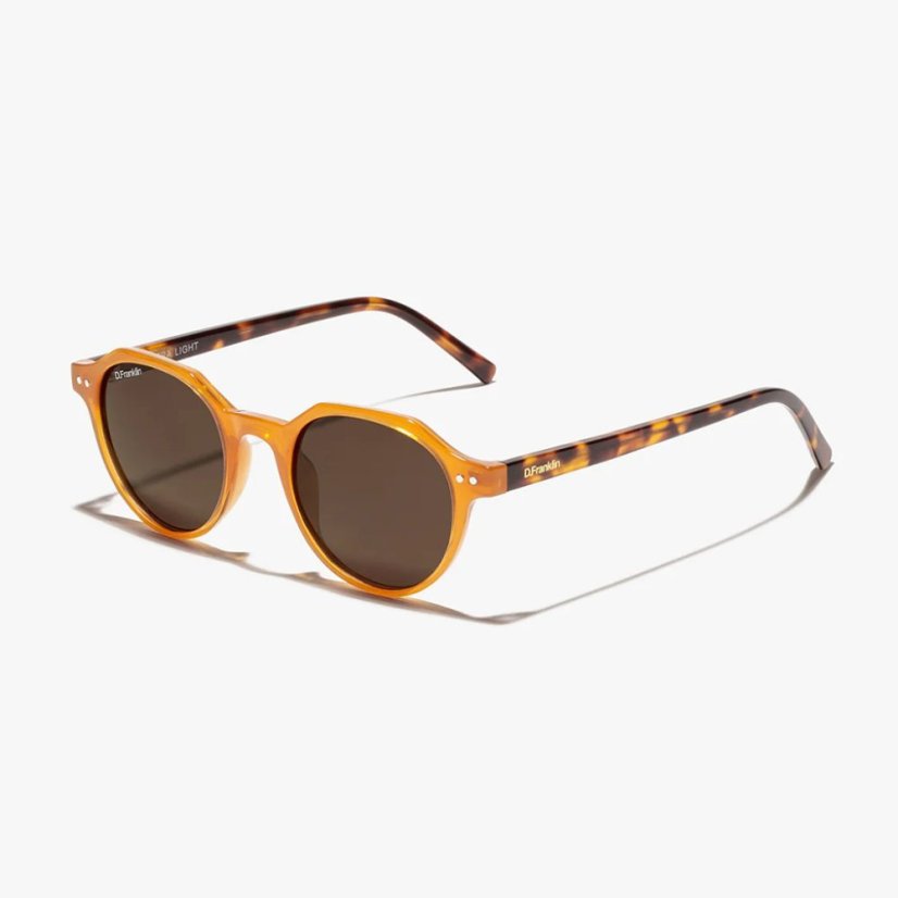 Slnečné okuliare D.Franklin Ultra Light S Round Amber Brown 1