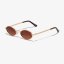 Slnečné okuliare D.Franklin Oval Legacy Gold / Gradient Brown