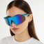Sluneční brýle D.Franklin TSUNAMI BLUE CHROME : ICE BLUE REVO modelka